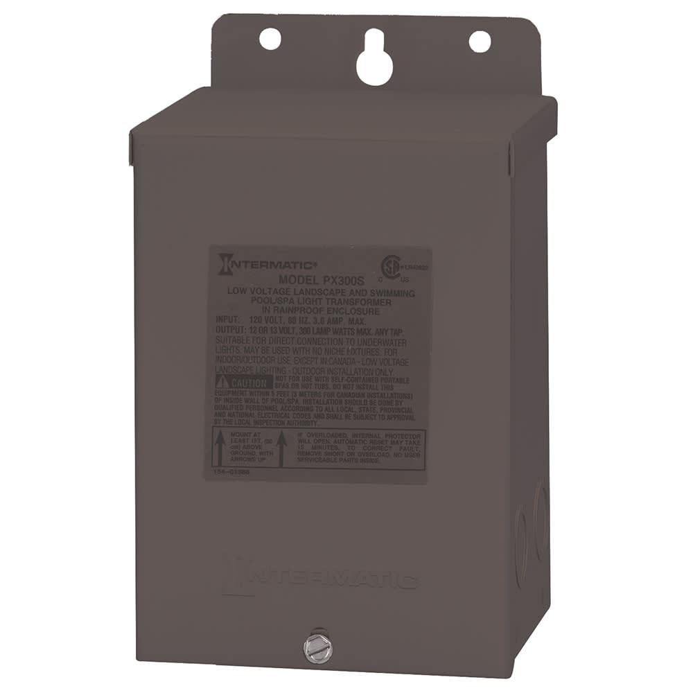 Intermatic 300W 120V Pool and SPA Safety Transformer, Stainless Steel Case  