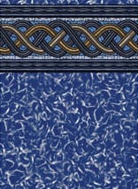 Ocean Blue 15'X30' Oval Crystal Wave Unibead AG Liner 54" Wall - product image