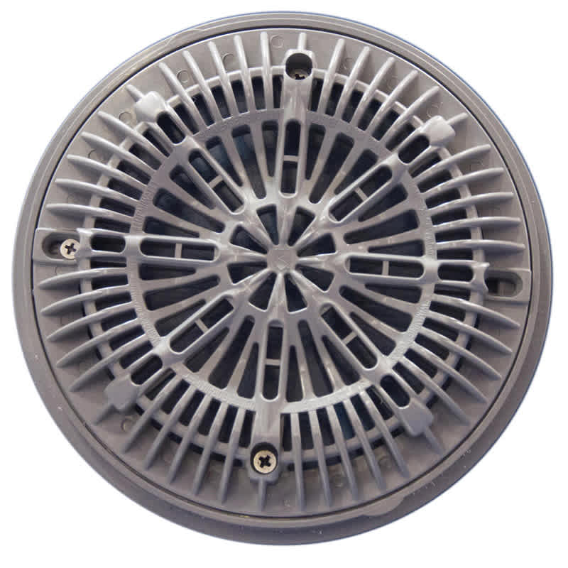 CMP Gunite Main Drain Frame; Galaxy Lid (Av);8in Gray   