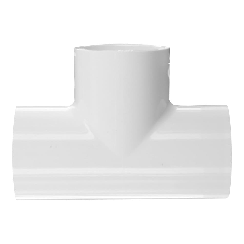 PVC Schedule 40 - Tee, 1-1/2in Slip White   