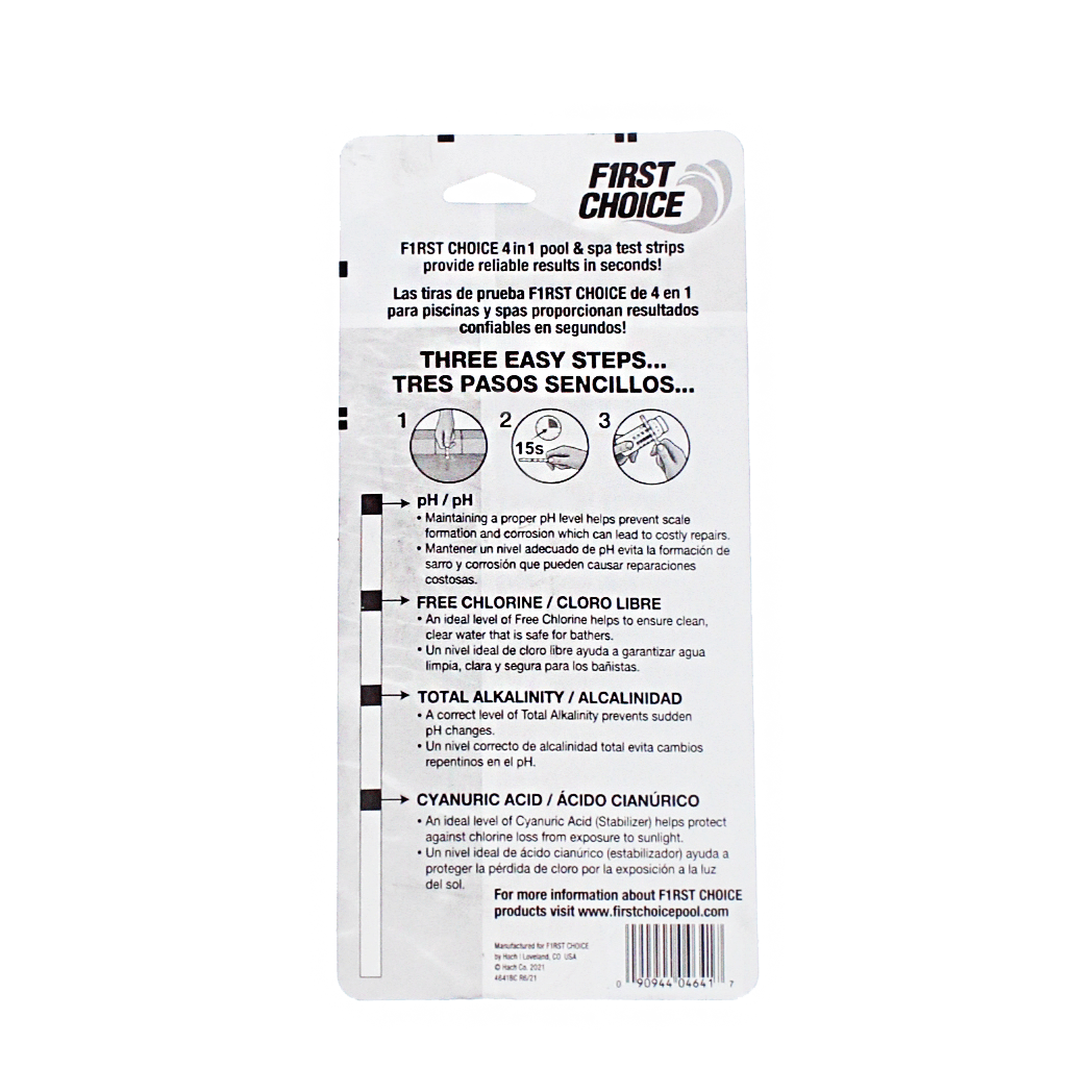 First Choice Orange 4-In-1 Test Strips image 2