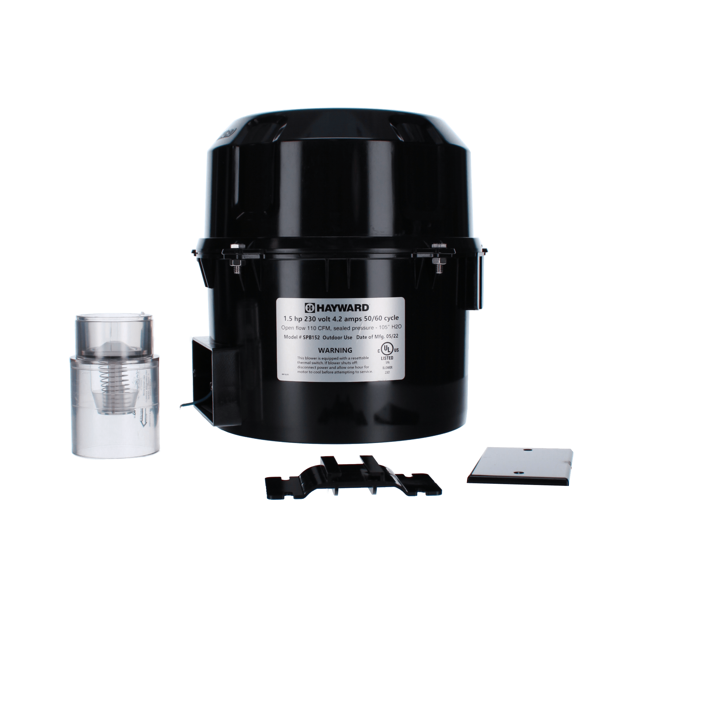 Hayward Spa Blower, 1.5Hp, 230V image 2