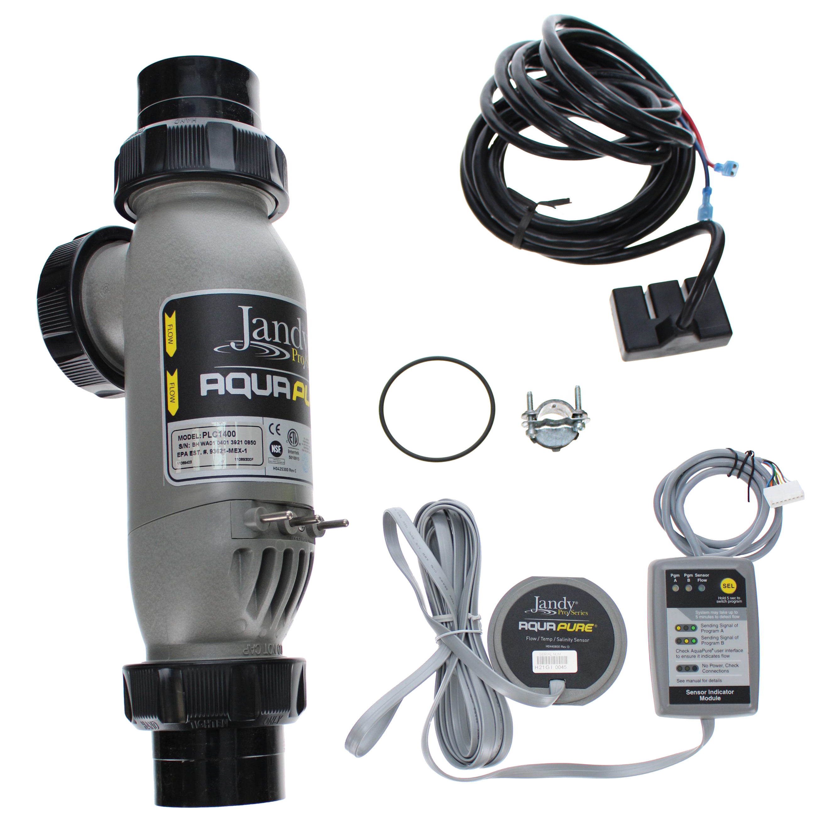 Jandy AquaPure Salt Chlorinator PureLink Cell Kit, 14 Blade, 40,000 gallons 120/240 VAC, 50/60 Hz, 1.25-2.5 AMPS  