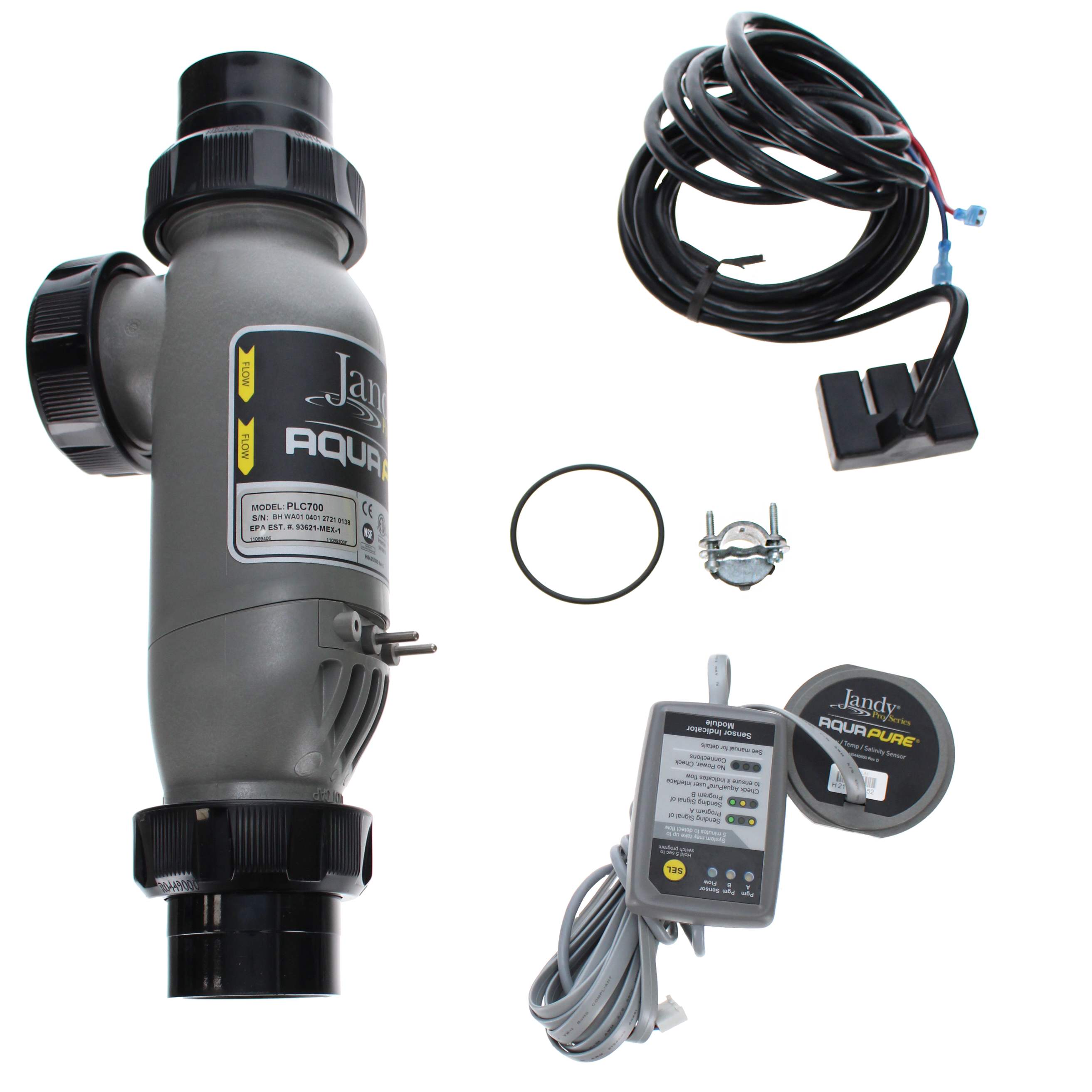 Jandy AquaPure Salt Chlorinator PureLink Cell Kit, 7 Blade, 12,000 gallons, 120/240 VAC, 50/60 Hz, 0.75-1.5 AMPS  