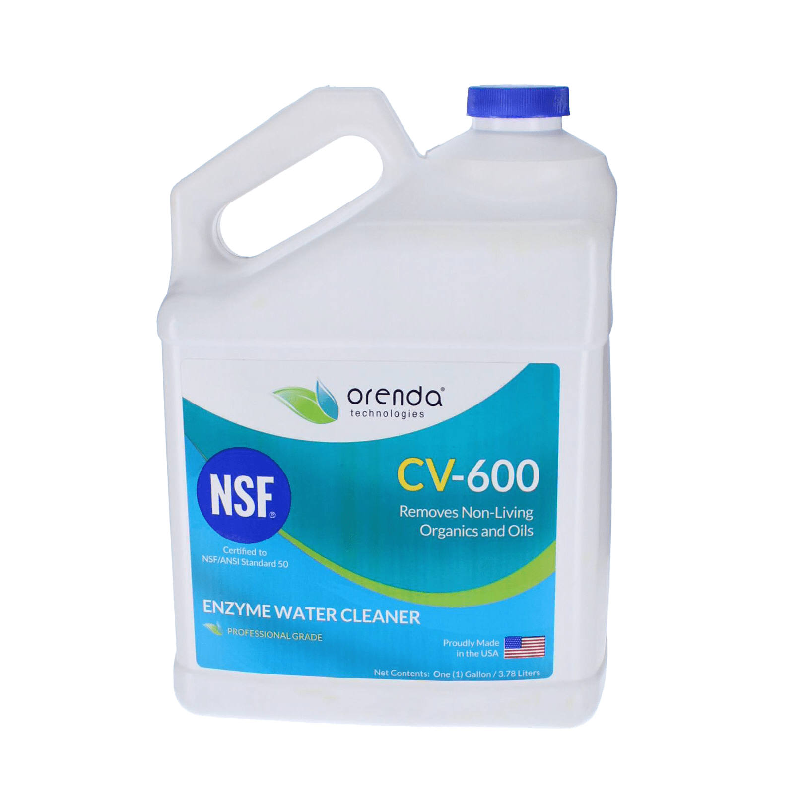 Orenda CV-600 Enzyme Water Cleaner , 1 Gallon Bottle, 4/Case