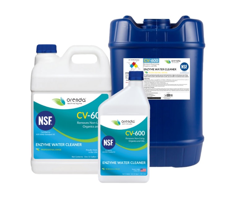 Orenda CV-600 Enzyme Water Cleaner , 1 Gallon Bottle, 4/Case image 2