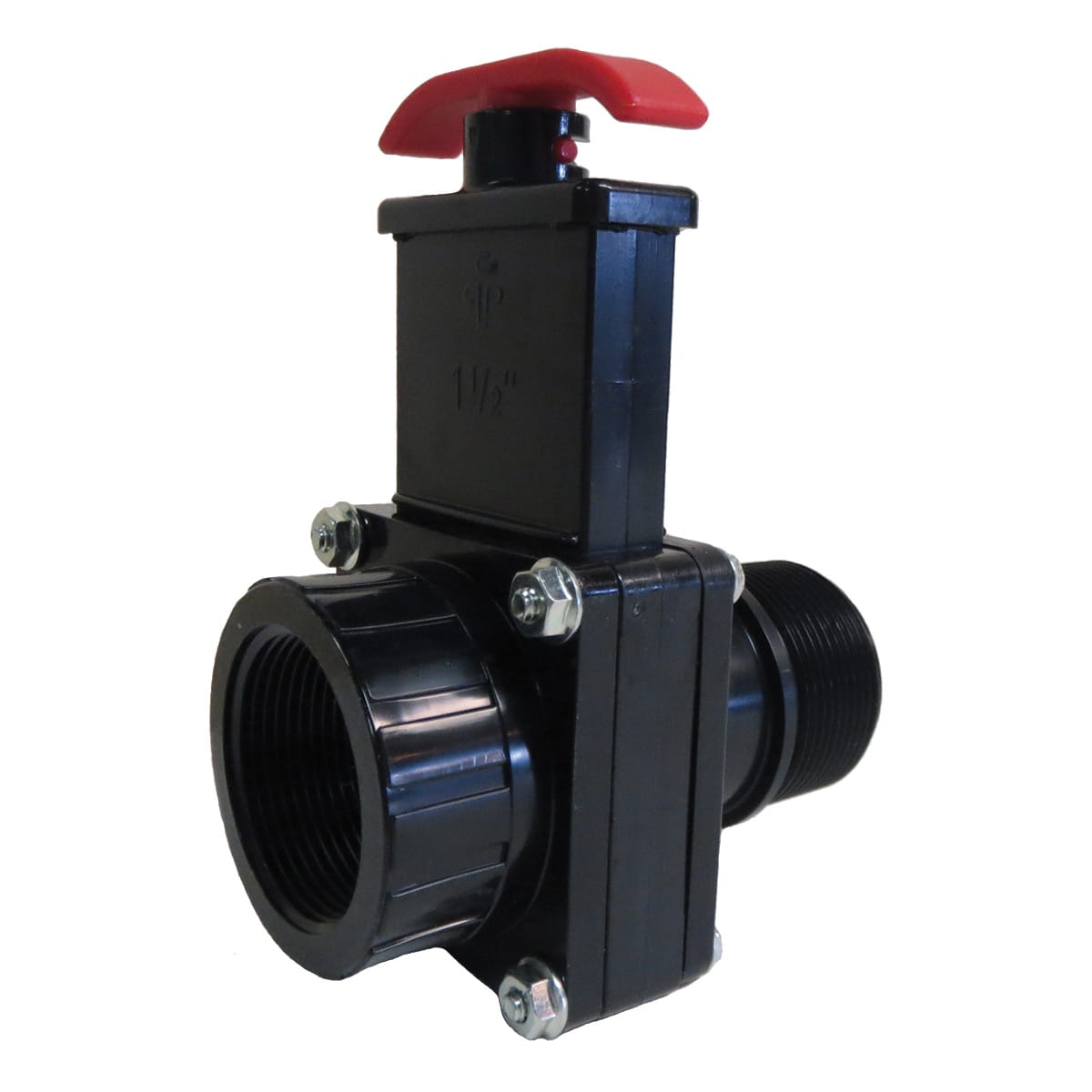 Praher Slide Valve 1.5" Mpt X Fpt Black - product image