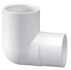 2-1/2in 90 Street Elbow PVC Sch. 40 Spigot x Slip  409-025