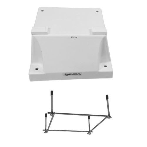 GPP 4 BOLT BASE F/6ft-8ft BOARD WH/JIG WHITE