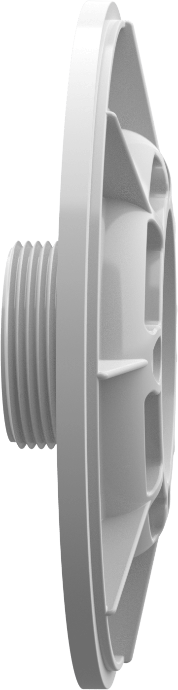 6" Bulkhead Adptr W Ext Thread - product image