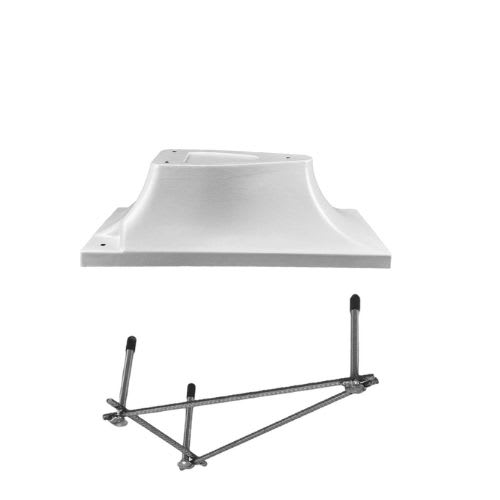 3 Bolt Base For 6' Board White W/ Jig - product image