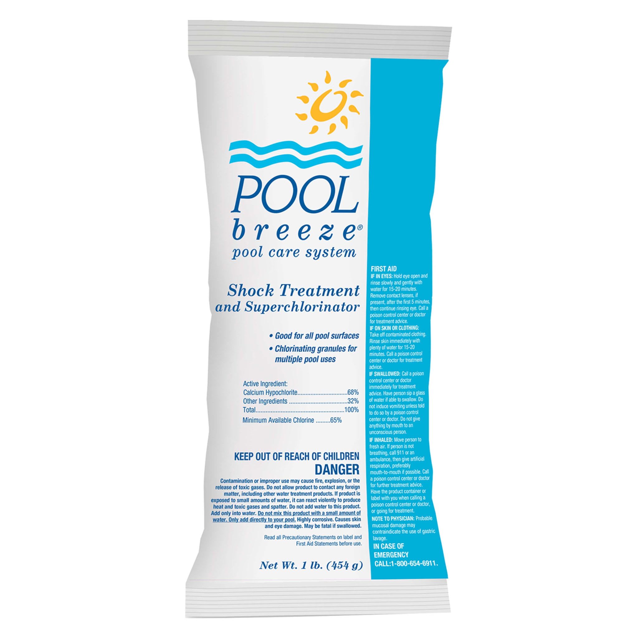 POOL BREEZE GRANULAR 68 CAL HYPO (2 X 12) 1 LB HAZMAT 1 LB - product image