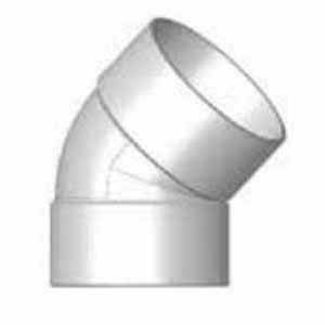 Plastic Trends Sewer Elbow, Hub PVC P Series Sdr-35 45° 1/8 Bend Solvent Weld  