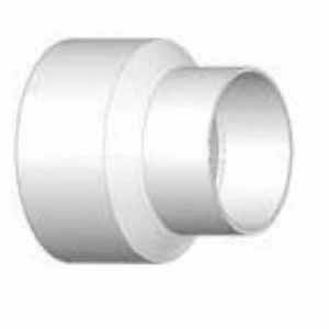 Reducer Coupling, 4in x 3inHub PVC P Series SDR-35 Concentric Solvent Weld