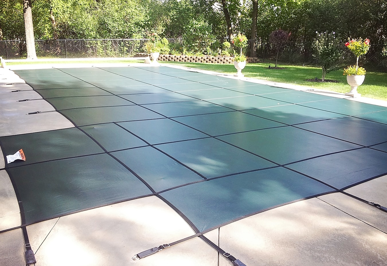 GLI 12X24 RECT 14X26 GREEN MESH SAFETY COVER 5X5 image 5