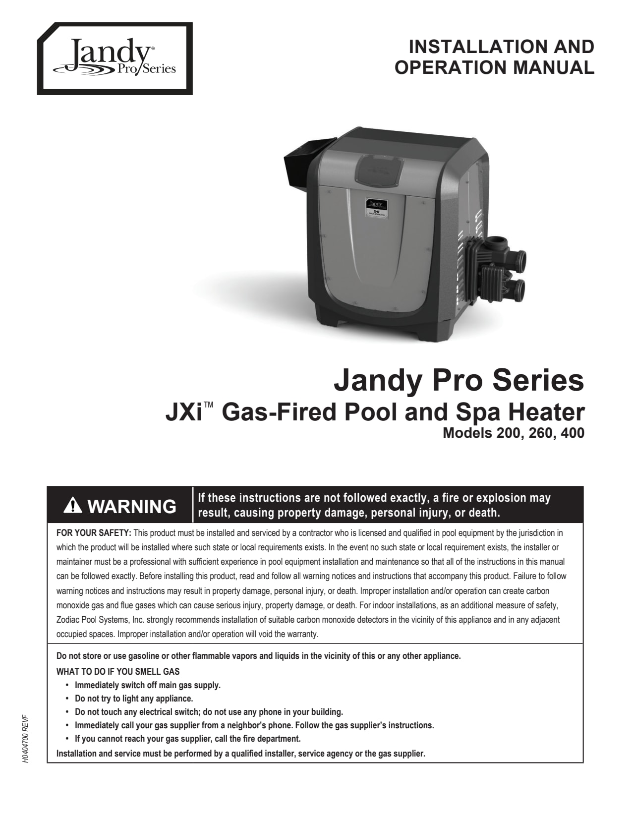 Jandy JXi Pool Heater Heat Exchange Assembly | R0589402