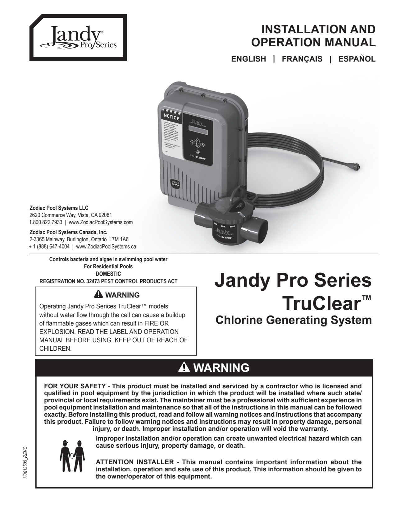 Jandy Pro Series TruClear Cell  