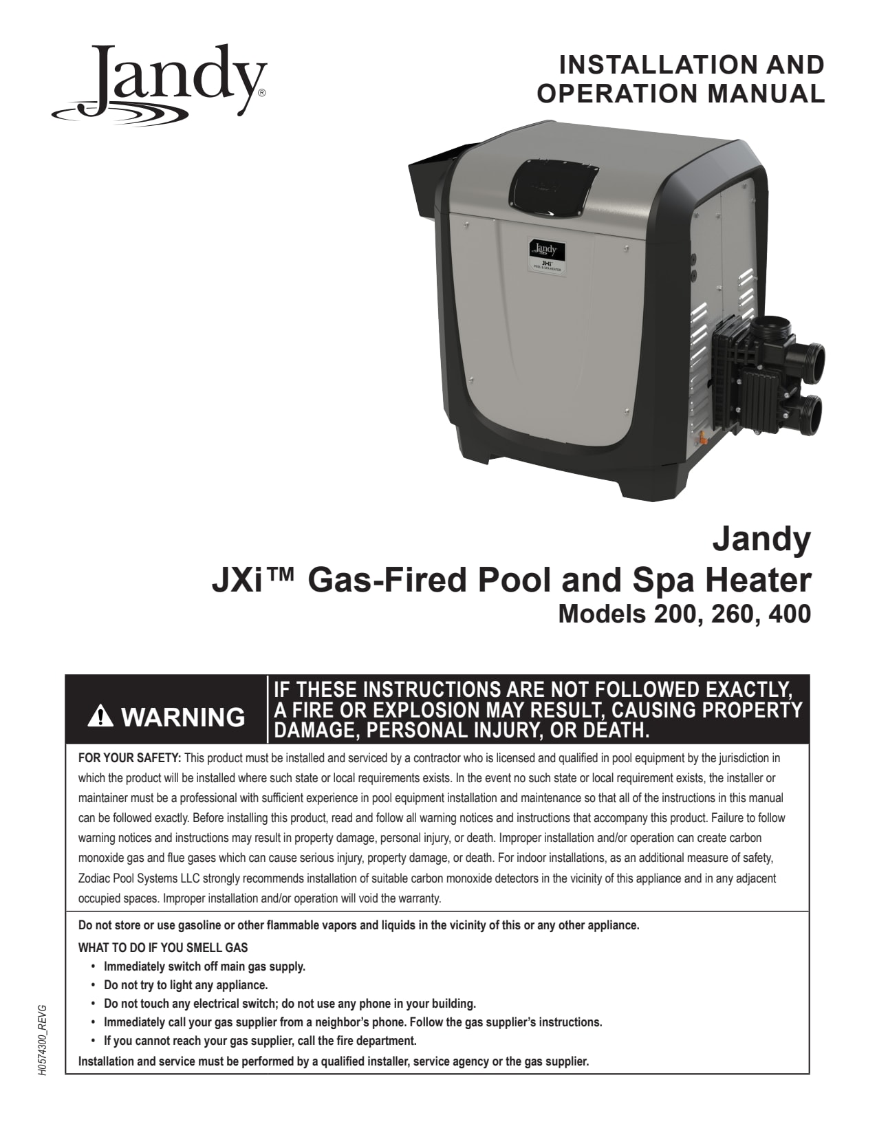 Jandy JXi Heater Transformer  
