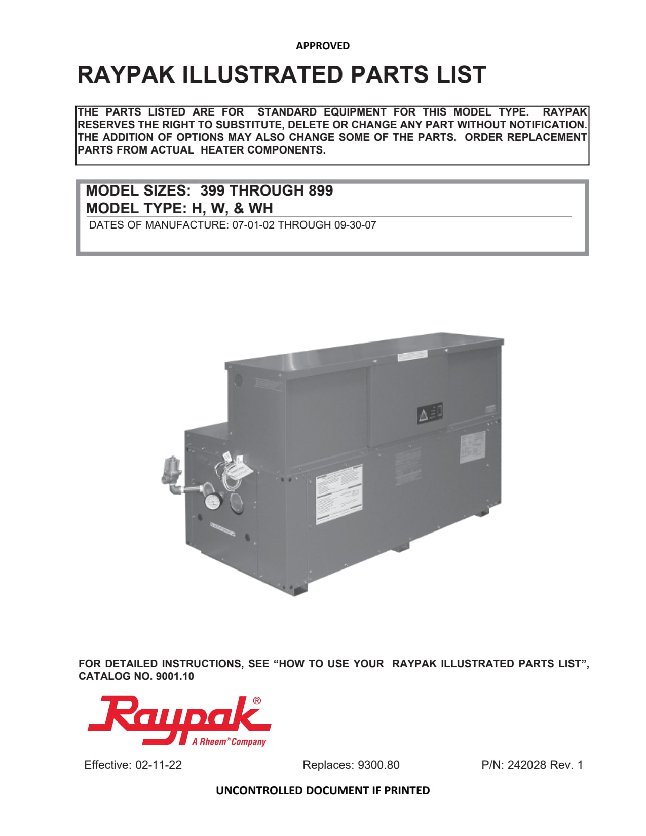 Raypak Heater Flow Switch Kit  