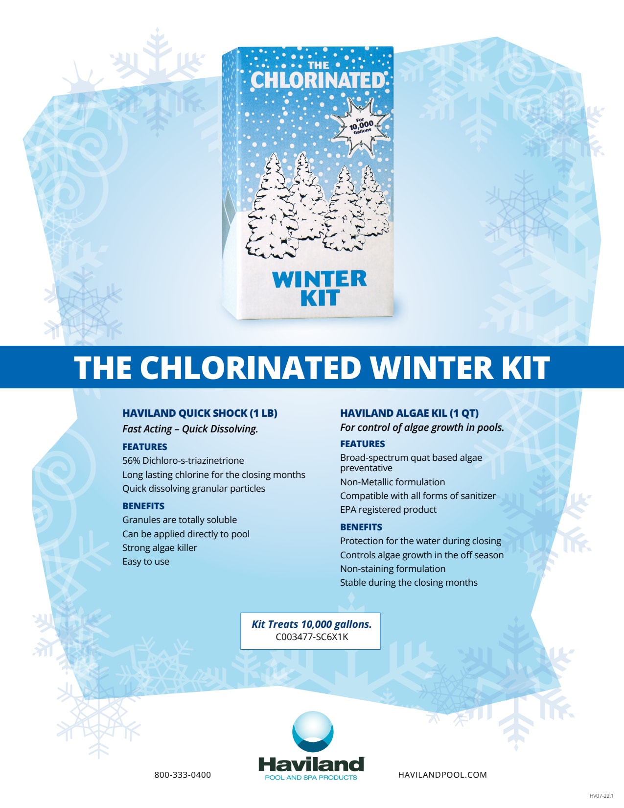 CLEAR RESULT CHLORINATED WINTER KIT 10,000 GAL 6 KITS/CS - product image