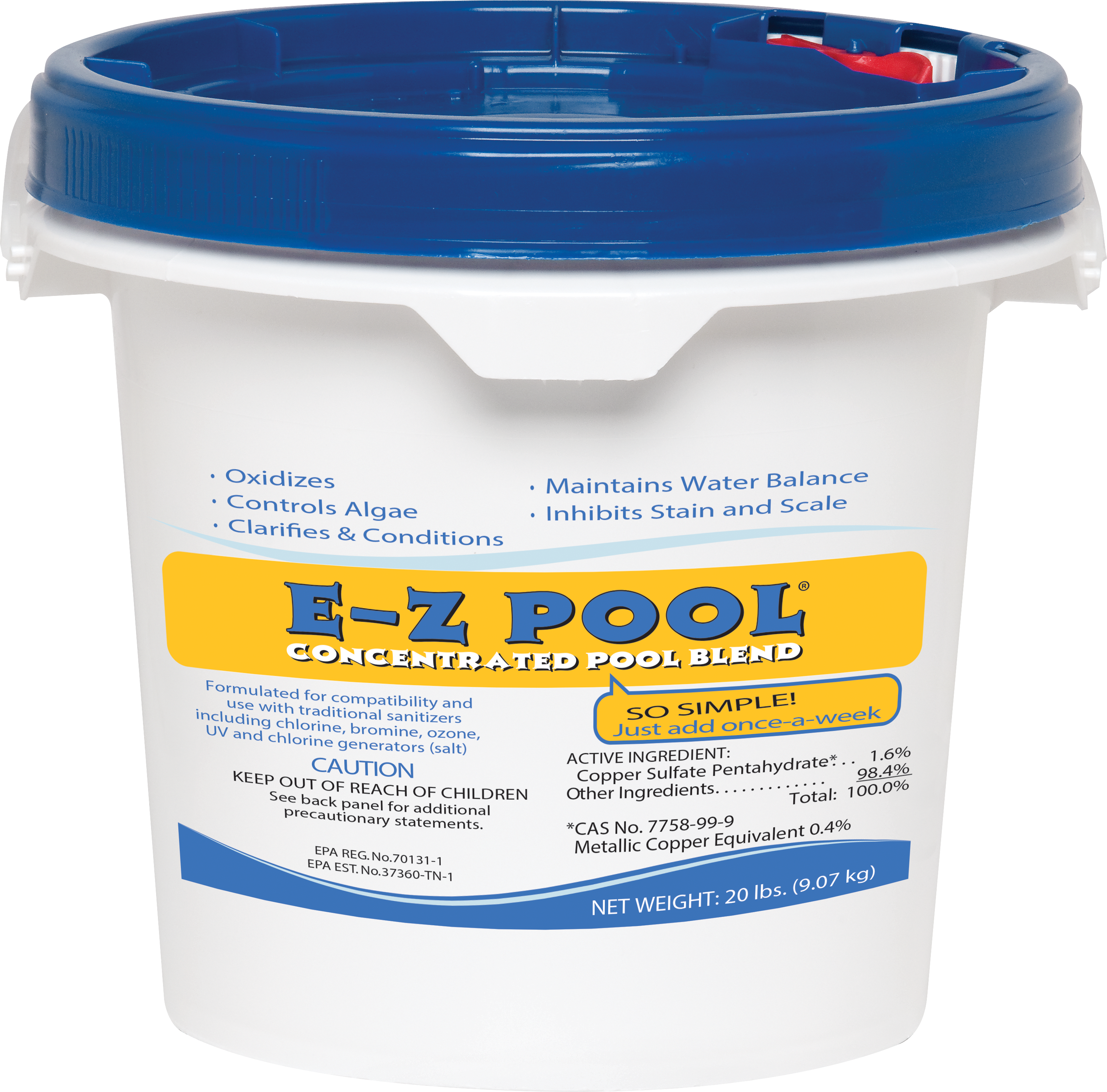 EZ Pool Concentrated Pool Blend All-In-One 20 lb - product image