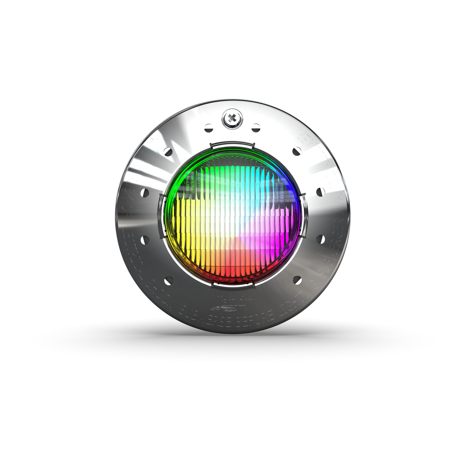 Jandy Infinite RGBW WaterColors Niched Spa LED Light, 14 V, 25 W, 100ft Cord, Stainless Steel Face Ring  