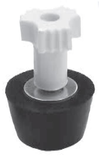 Aladdin Rubber Winter Plug #8 w/ White Easy Grip Knob for 1-1/2in Pipe