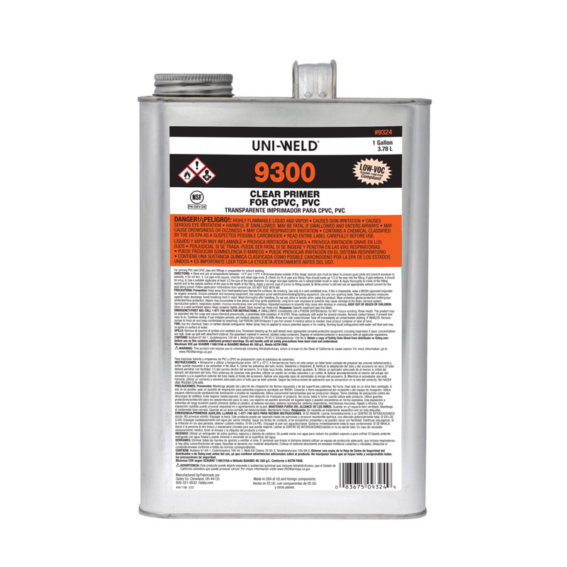Oatey 1 Gallon Clear PVC Primer - product image