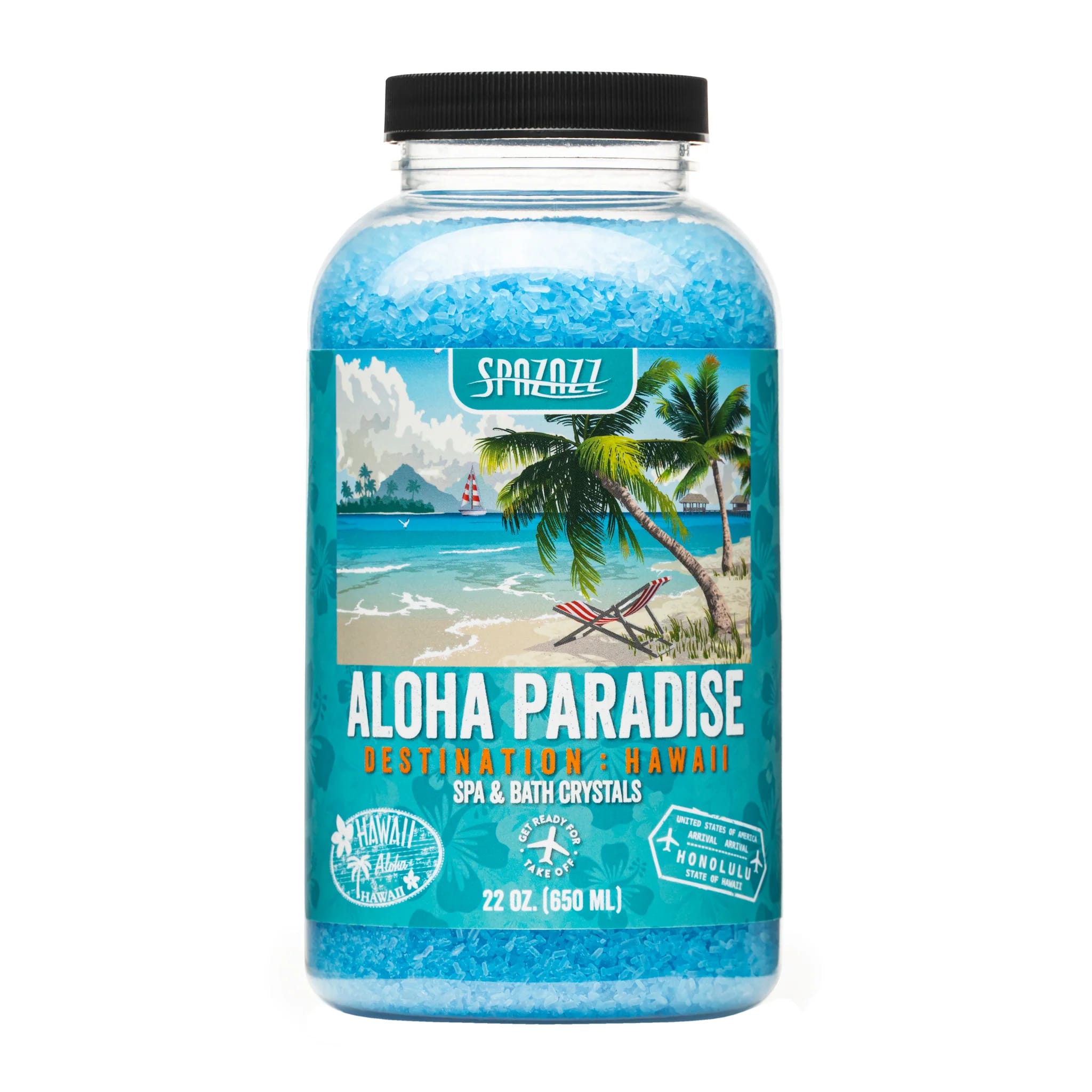 SPAZAZZ Destinations Aloha Paradise Hawaii Crystals 22 oz  