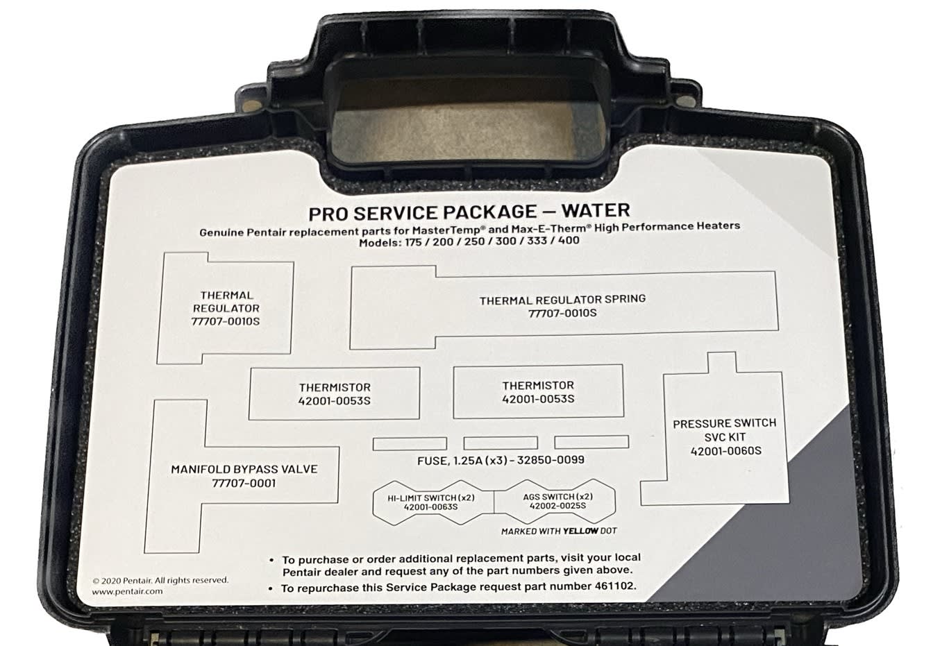Pentair MasterTemp Heater Pro Service Package, Water System Parts | 461102 image 4