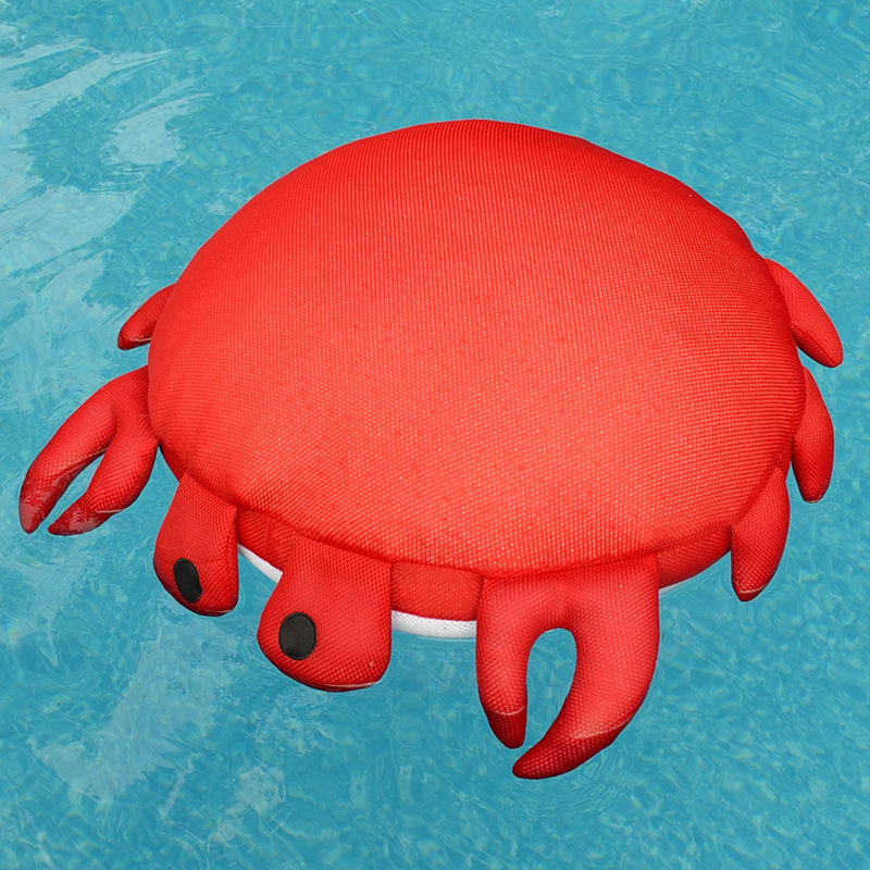 Main Access Seaside Rider Sandy Crab Floating Stuffed Animal - Red With White image 2