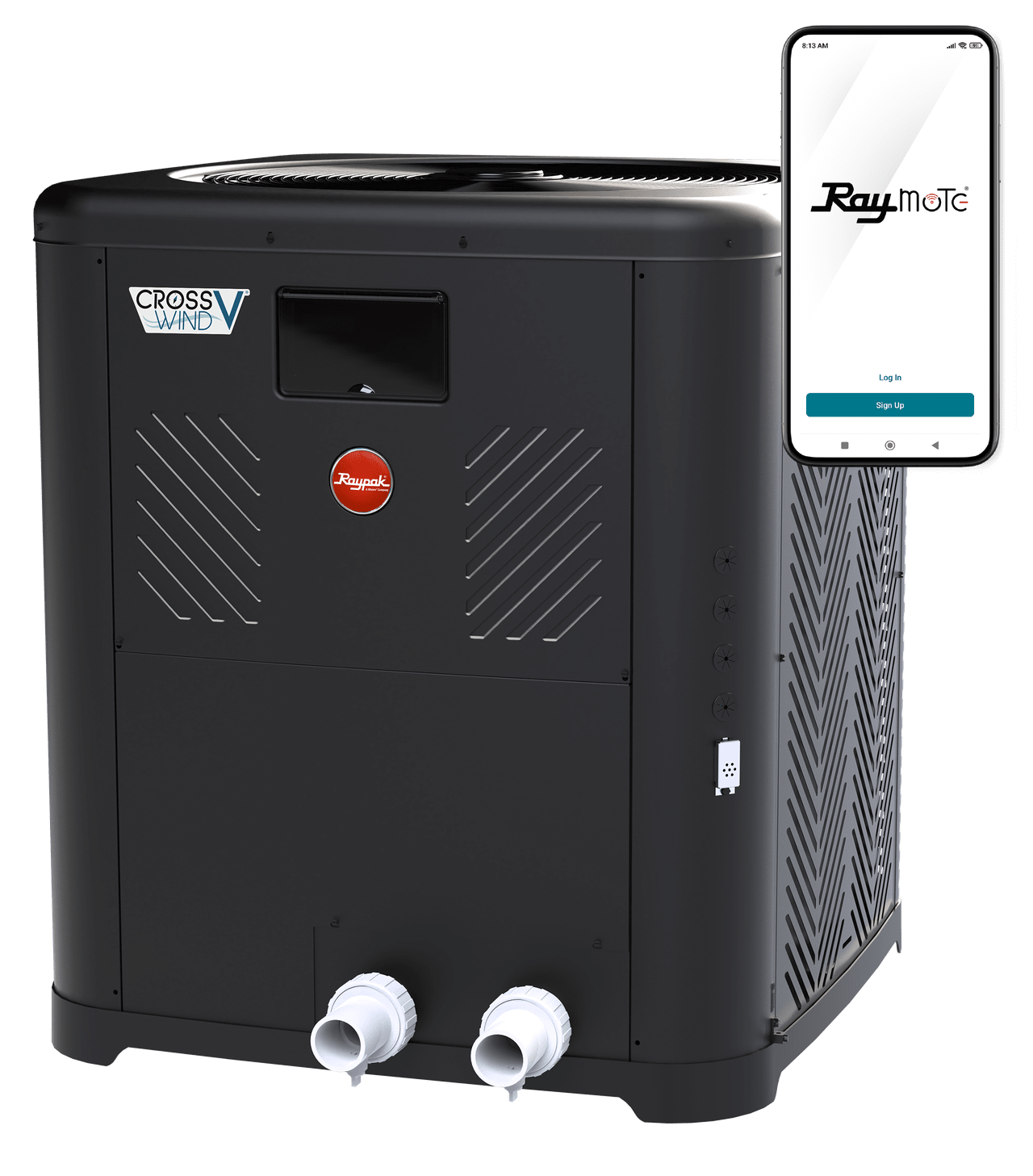 RAYPAK CROSSWIND V - HEAT PUMP POOL HEATER 8550 HEAT ONLY RAYPAK image 2