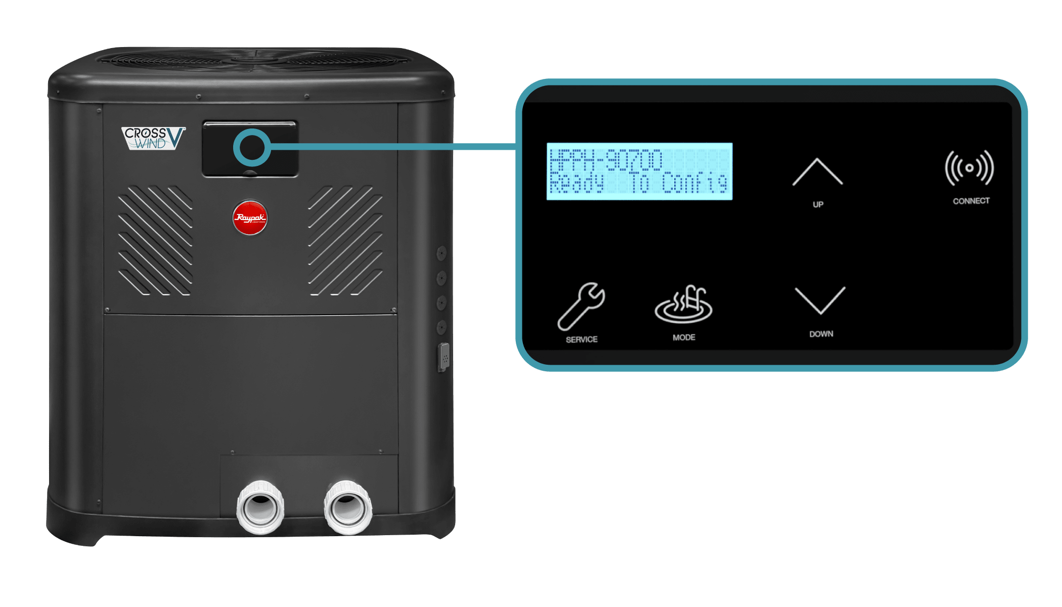 RAYPAK CROSSWIND V - HEAT PUMP POOL HEATER 6550 HEAT ONLY RAYPAK image 6