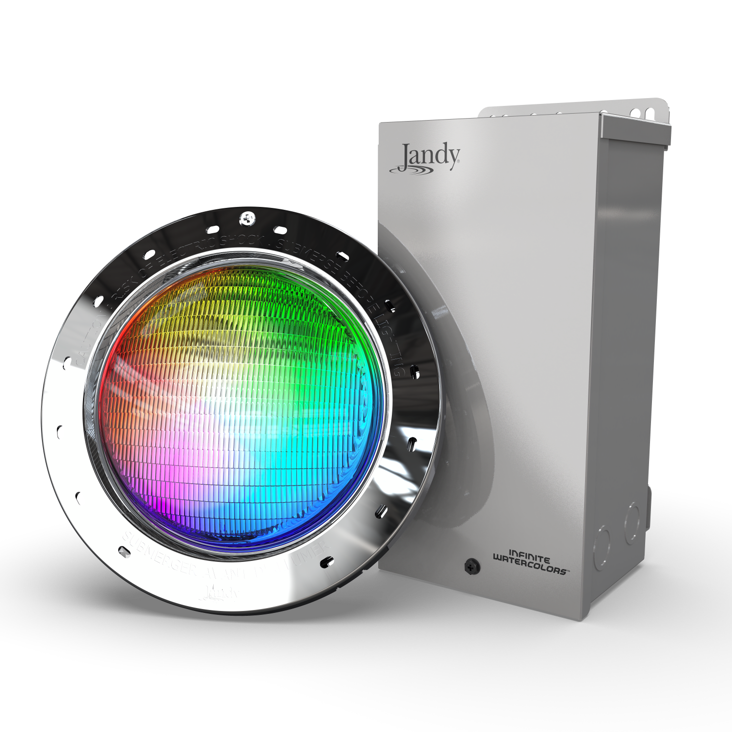 JANDY INFINITE WATERCOLOR LED POOL LIGHT NICHED 100' CORD 50 WATT image 4