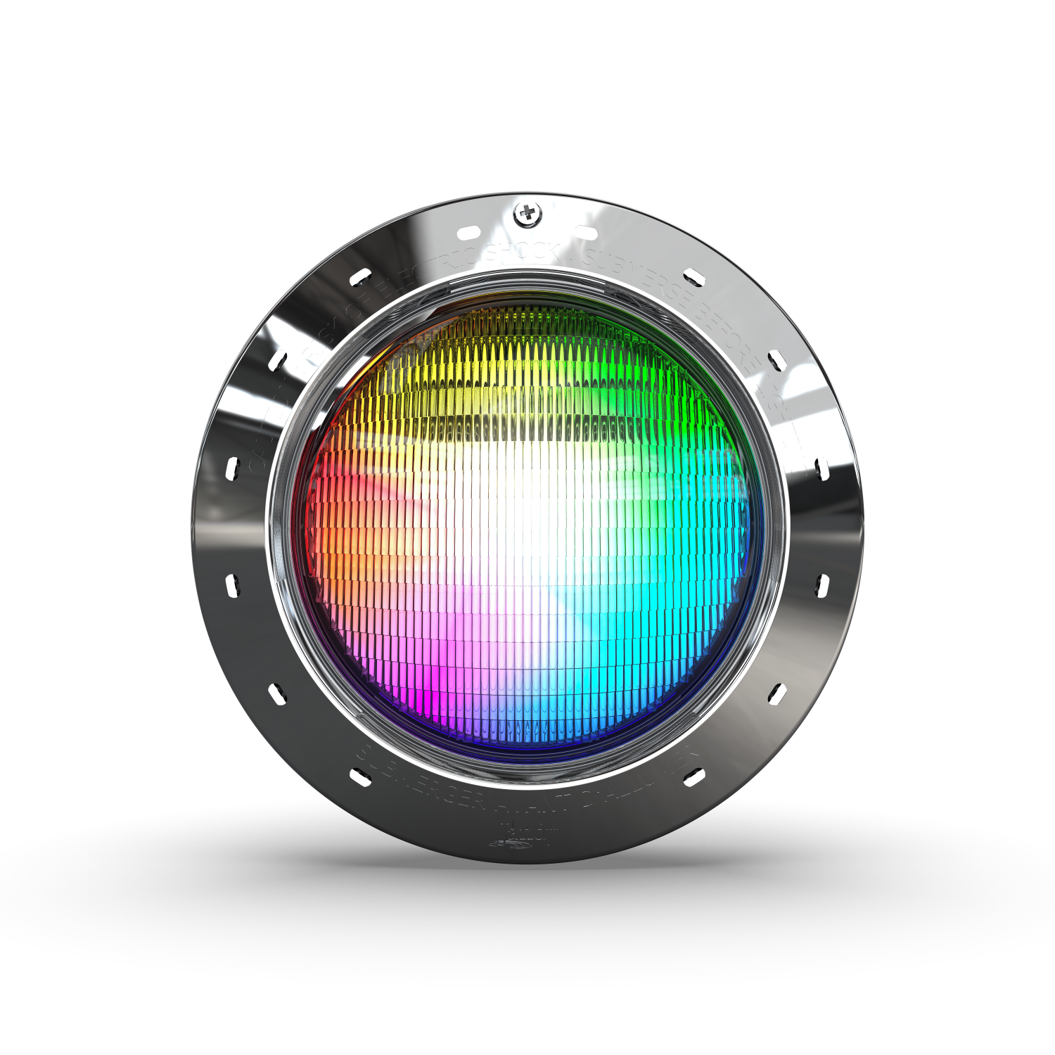 Jandy Infinite WaterColors Niched Pool LED Lights, RGBW Infinite WaterColors, 14 V, 50W, 200ft Cord, Stainless Steel Face Ring  