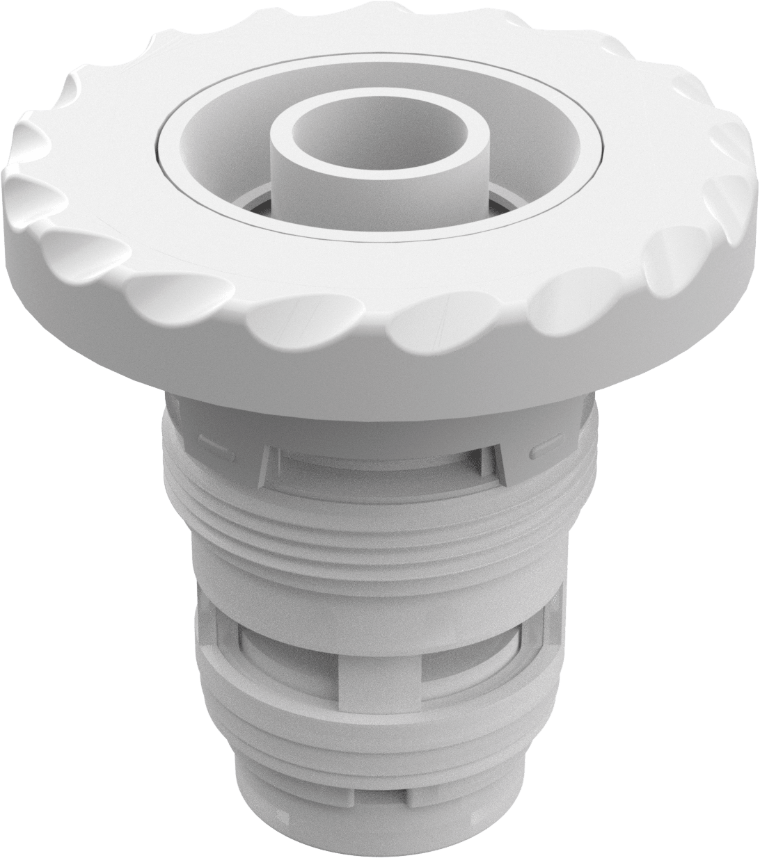 AQUASTAR SPA JET BARREL W/ ADJ EYEBALL WHITE (25/CS) - product image