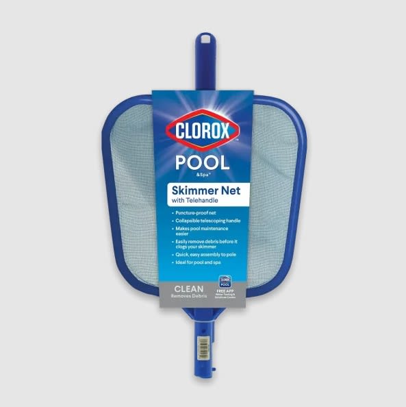 CLOROX POOL & SPA SKIMMER NET W/ TELE SCOPING HANDLE - product image