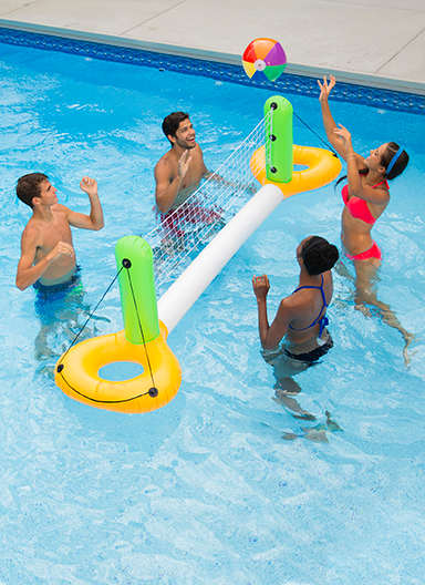 OCEAN BLUE FLOATING VOLLEYBALL GAME - product image