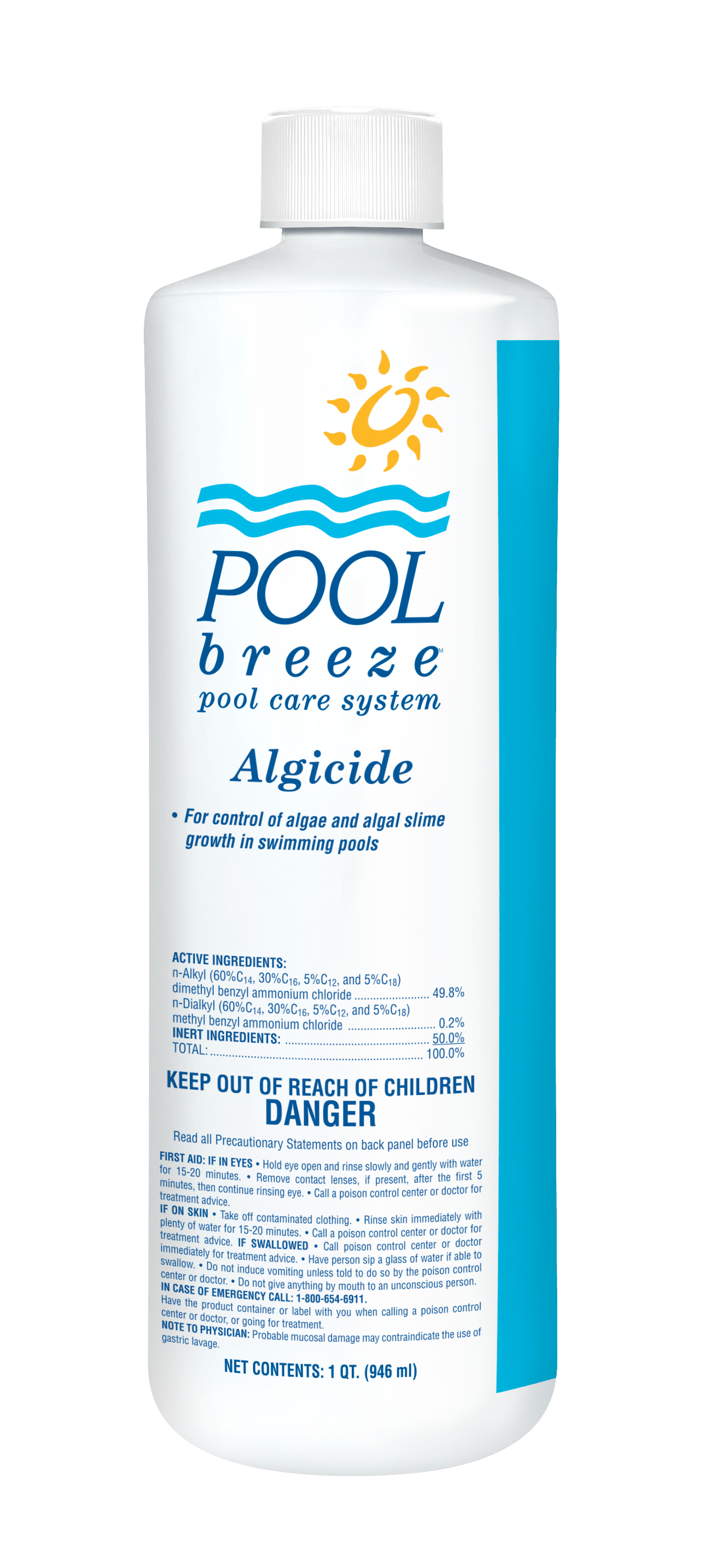 POOL BREEZE ALGICIDE 50% QUAT ALGAECIDE (12/CASE) 1 QT - product image