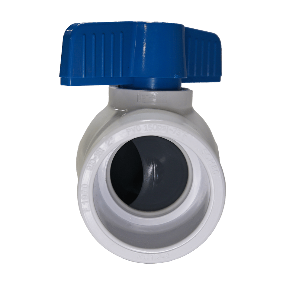 COLONIAL SCH80 PVC BALL VALVE SXS WHITE COMMERCIAL COMPACT PVC BALL VALVE 2" image 4
