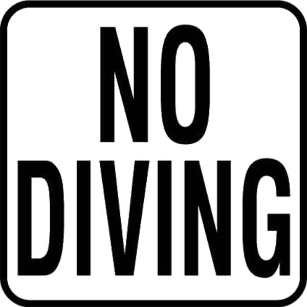 Stick-On Depth Markers No-Diving | V621501
