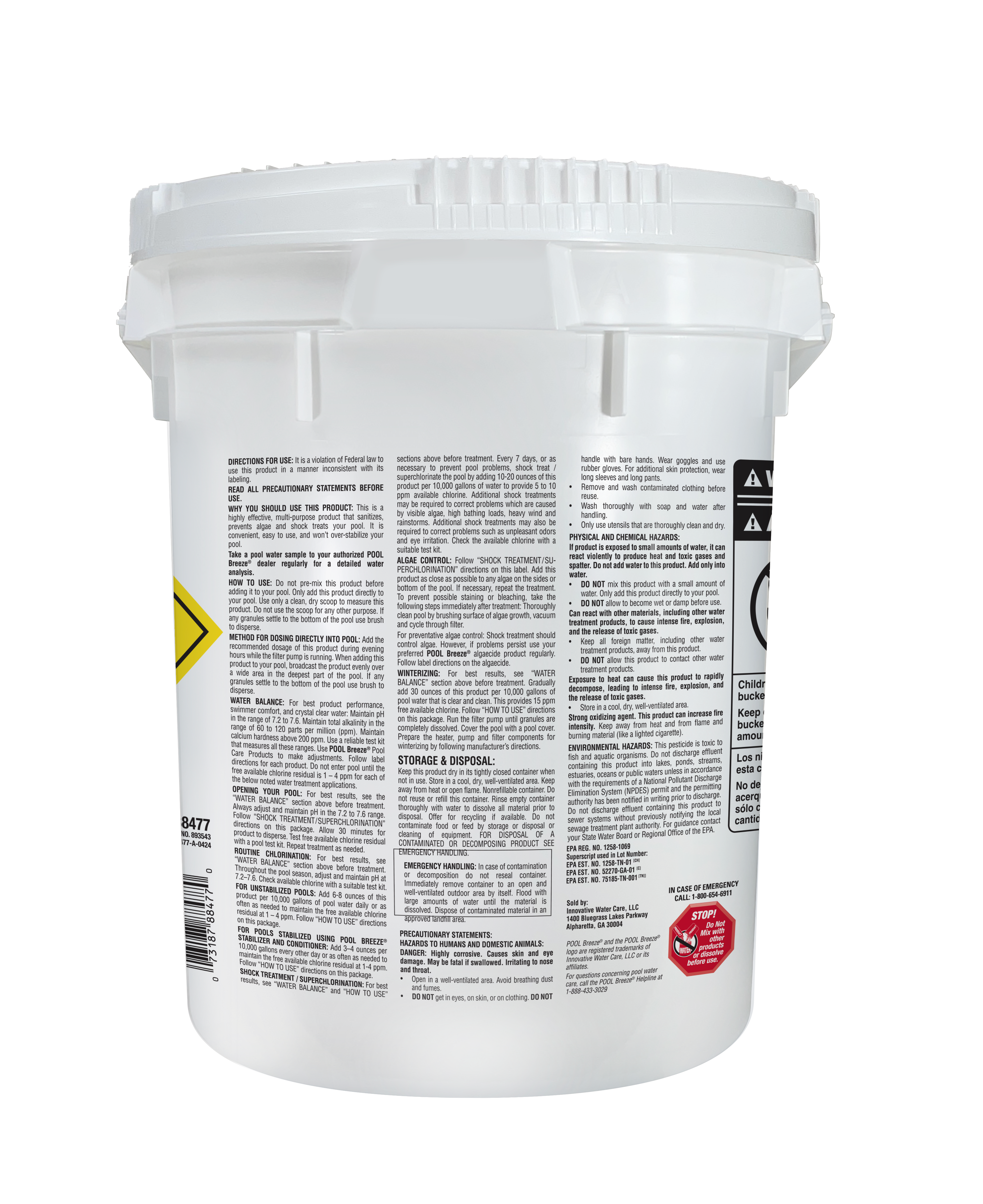 POOL BREEZE GRANULAR 68 68% CAL-HYPO SHOCK 50 LB image 2