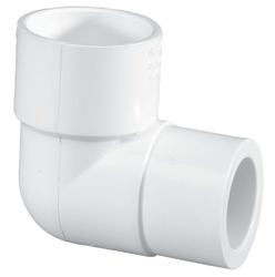 Reducing Elbow, Slip White PVC Schedule 40 90°