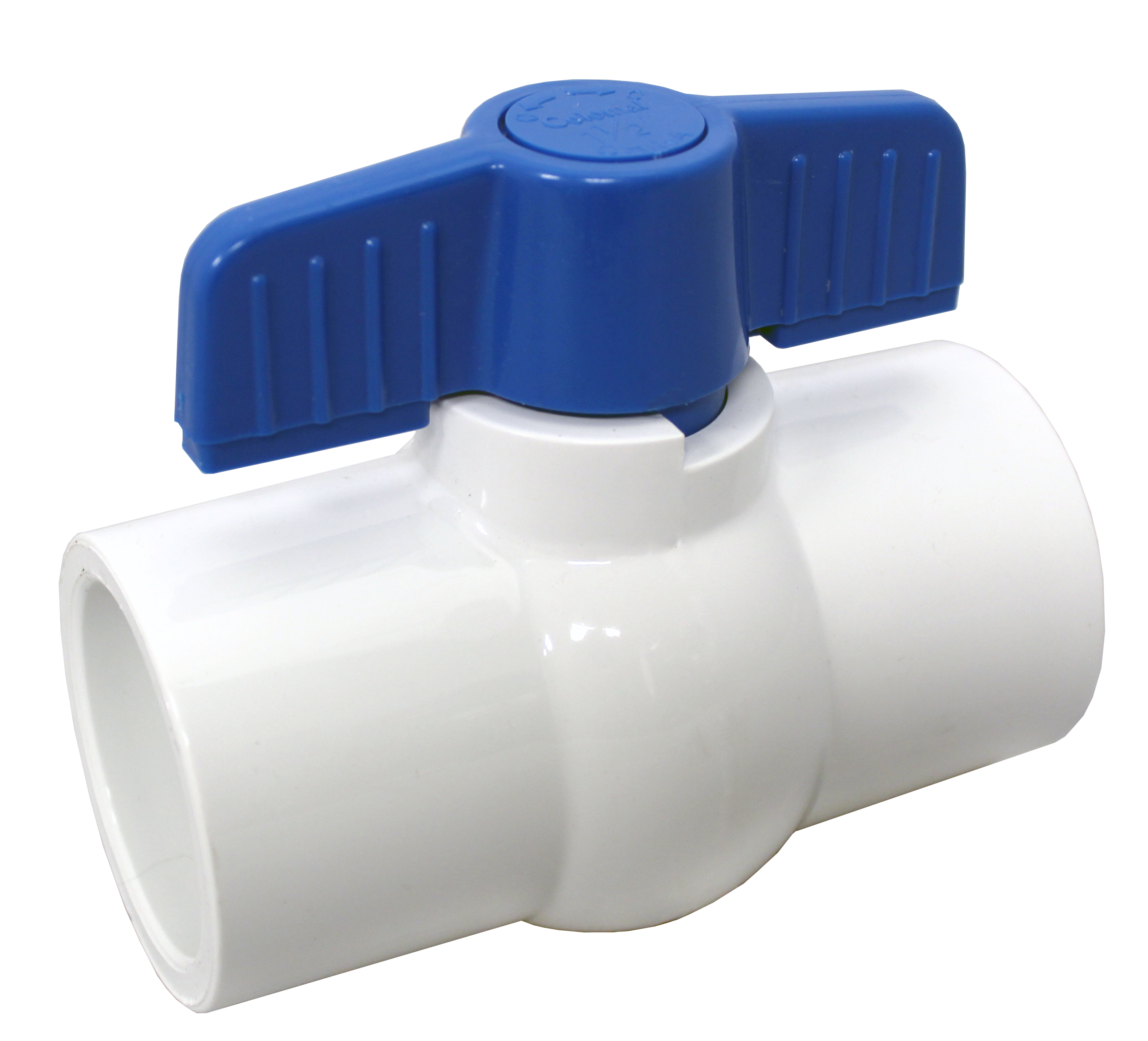 COLONIAL SCH80 PVC BALL VALVE SXS WHITE COMMERCIAL COMPACT PVC BALL VALVE 1" - product image