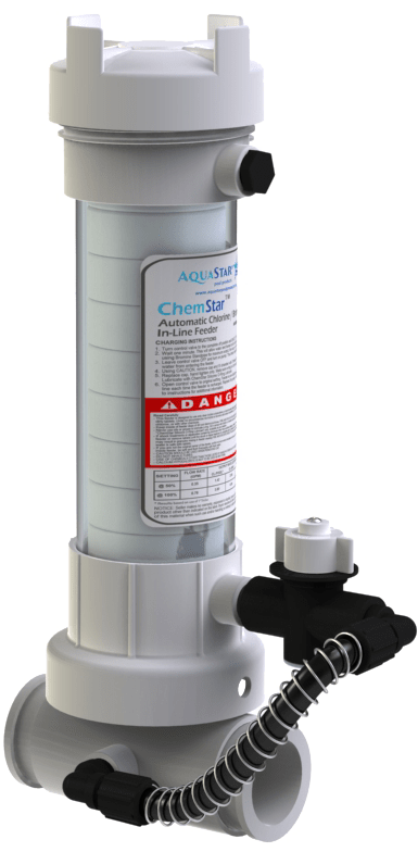 AQUASTAR CLEAR INLINE CHLORINATOR (6/CS) - product image