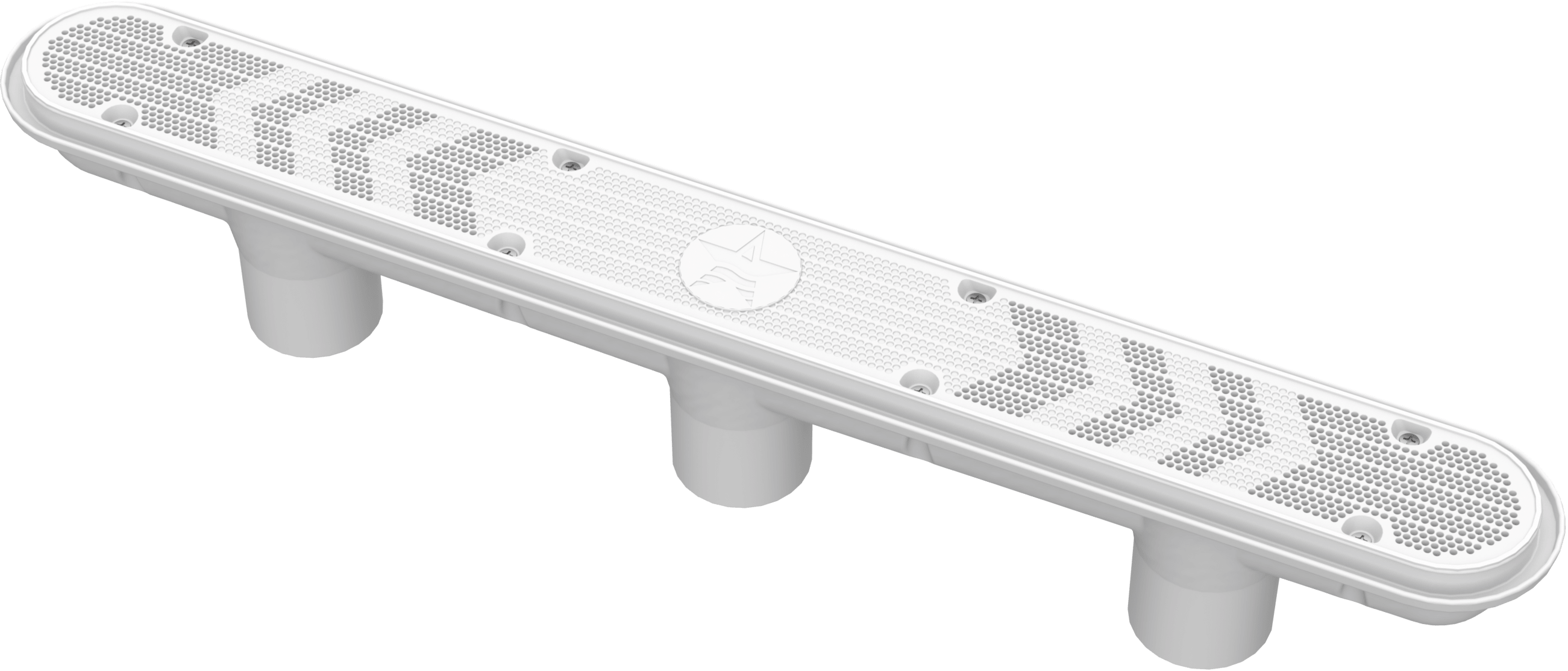 AQUASTAR WHITE CHANNEL 3 PORT DRAIN PINHOLE 32" - product image