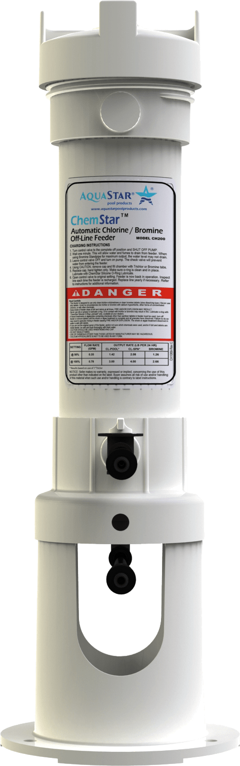 AQUASTAR CLEAR INLINE CHLORINATOR (6/CS) image 2