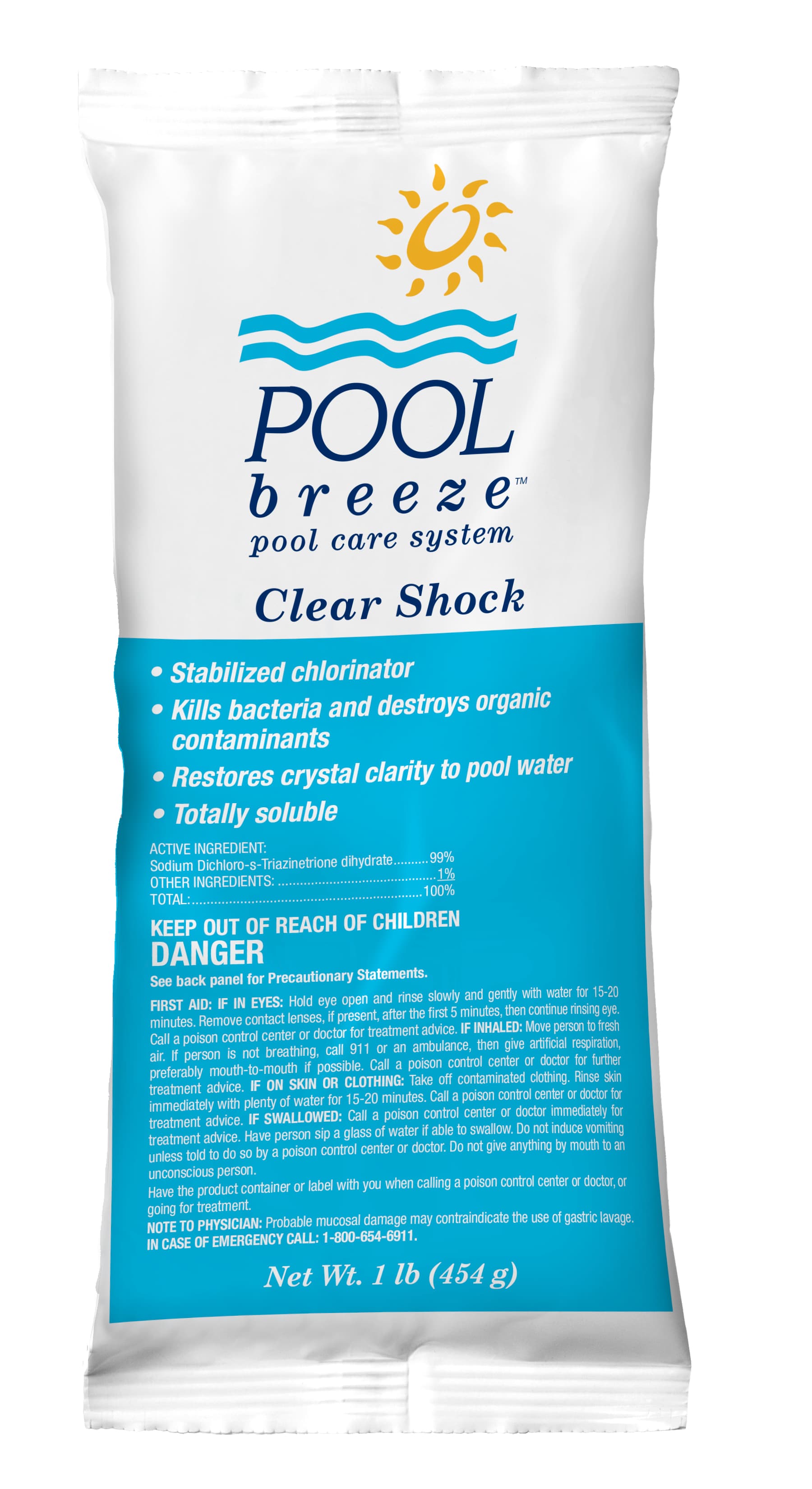 POOL BREEZE CLEAR SHOCK DICHLOR (2 X 12) 1 LB 1 LB - product image