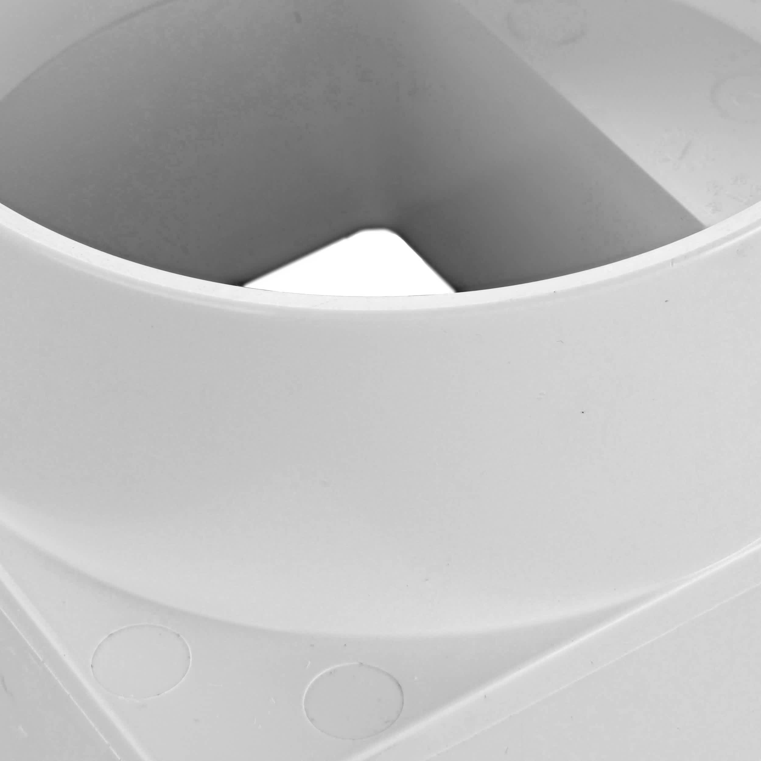 NDS Downspout Adapter, Hub White PVC Offset Solvent Weld image 7