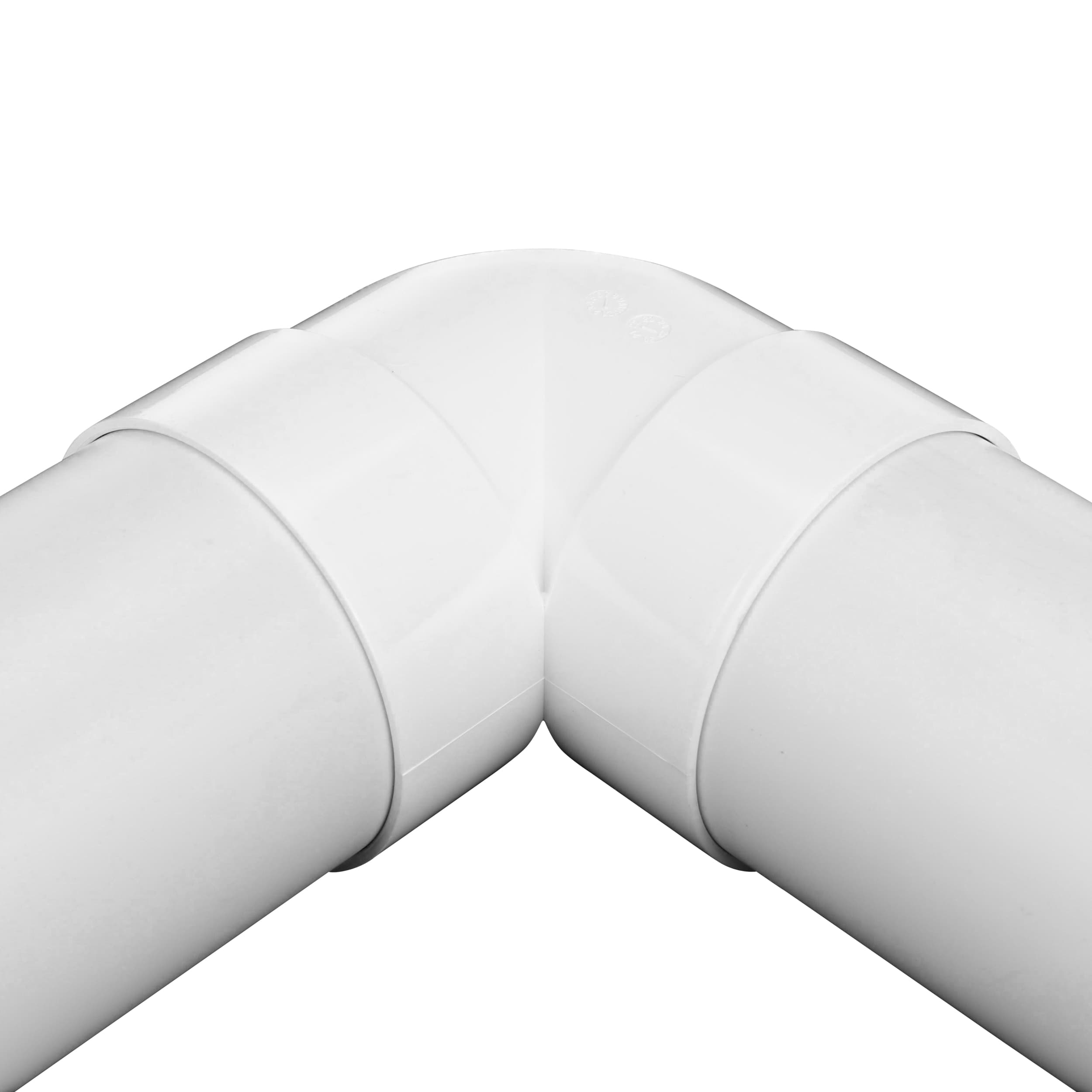 NDS Elbow, Hub White PVC 90° Solvent Weld image 2